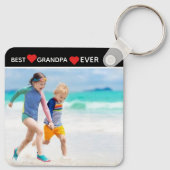 Personalized photo gift for Grandpa  from children キーホルダー (裏面)