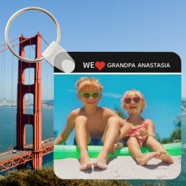 Personalized photo gift for Grandpa  from children キーホルダー