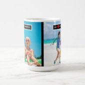 Personalized photo gift for Grandpa from children コーヒーマグカップ (中央)