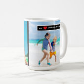 Personalized photo gift for Grandpa from children コーヒーマグカップ (正面右)