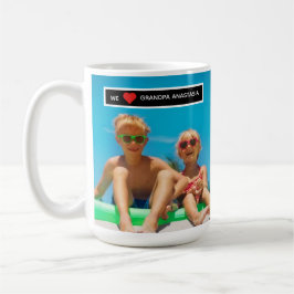 Personalized photo gift for Grandpa  from children コーヒーマグカップ