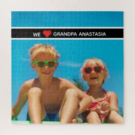 Personalized photo gift for Grandpa  from children ジグソーパズル