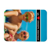 Personalized photo gift for Grandpa from children マグネット (横)