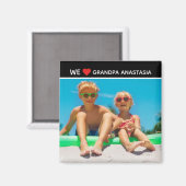 Personalized photo gift for Grandpa  from children マグネット (正面/裏面)
