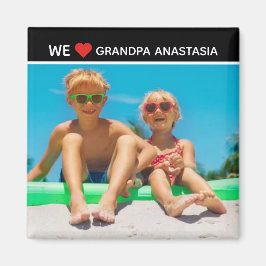 Personalized photo gift for Grandpa  from children マグネット