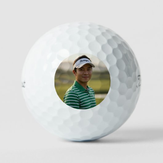 Personalized Photo Golf Ball Tournament Favor ゴルフボール (正面)