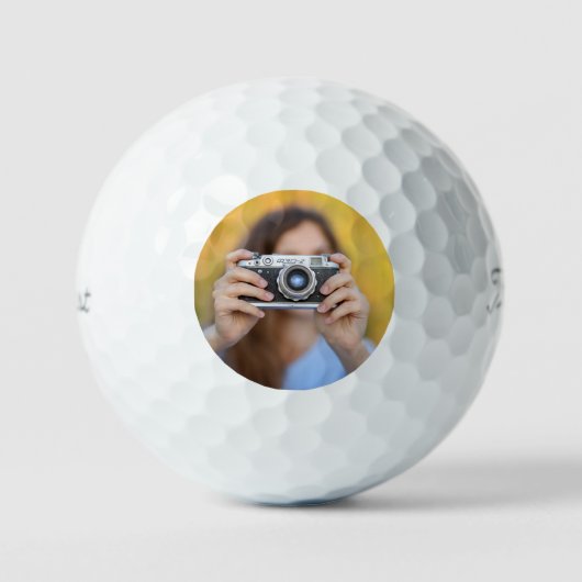 Personalized Photo Golf Balls - Unique Golf Gift ゴルフボール (正面)