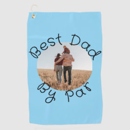 Personalized Photo Golf Gift Best Dad By Par ゴルフタオル