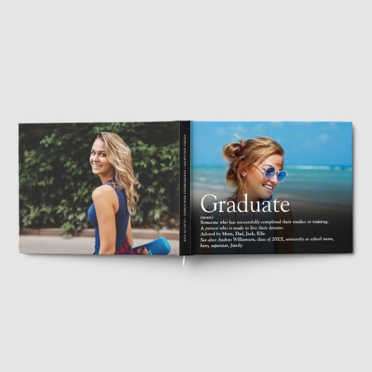 Personalized Photo Graduate Definition ゲストブック (全面)