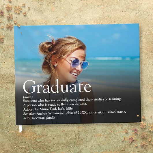 Personalized Photo Graduate Definition ゲストブック