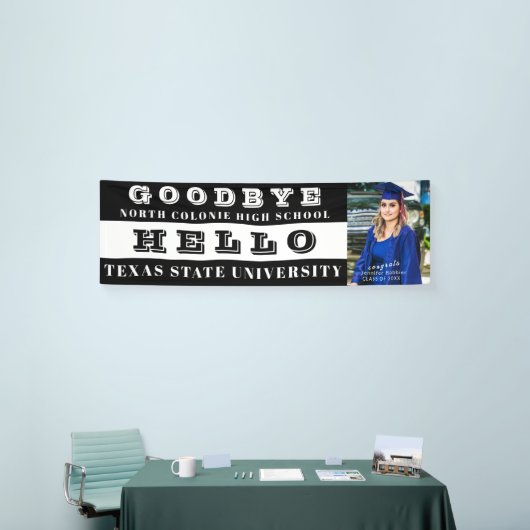 Personalized Photo Graduation Banner - Custom Grad 横断幕 (トレードショー)