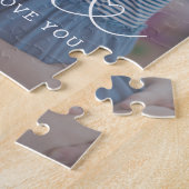 Personalized Photo Grandma We Love You Cute Heart  ジグソーパズル (側面)