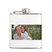 Personalized Photo Hip Flask, You Are My Hero Dad フラスク (正面)