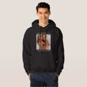 Personalized Photo Hoodie with Custom Wording パーカ (正面フル)