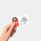 Personalized Photo ID Business Badge バッジ (手持ち)