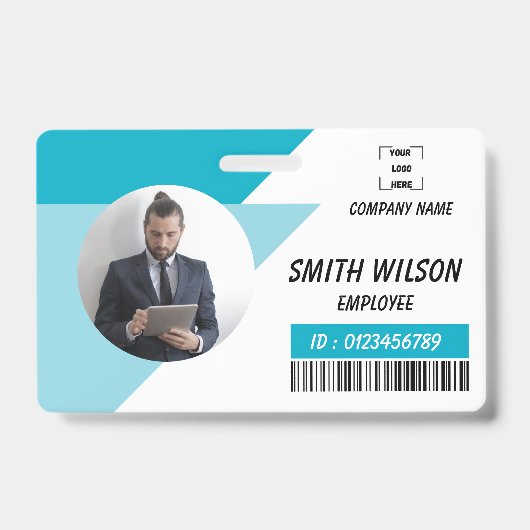 Personalized Photo ID Business Badge バッジ (正面)