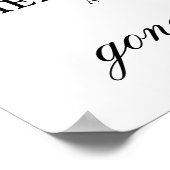 Personalized Photo In Loving Memory ポスター (角)