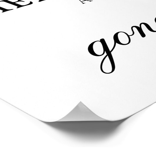 Personalized Photo In Loving Memory ポスター (角)