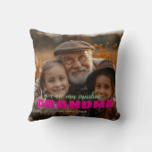 Personalized Photo Keepsakeおばあちゃんプレゼント クッション (裏面)
