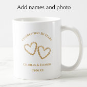Personalized Photo Keepsake 50th Anniversary Gift コーヒーマグカップ