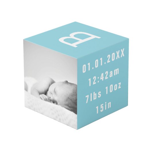 Personalized Photo Keepsake Memorial Photo Cube フォトキューブ (裏面アングル)