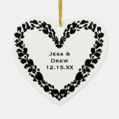 Personalized Photo Keepsake Unique Couple's Gift  セラミックオーナメント (正面)