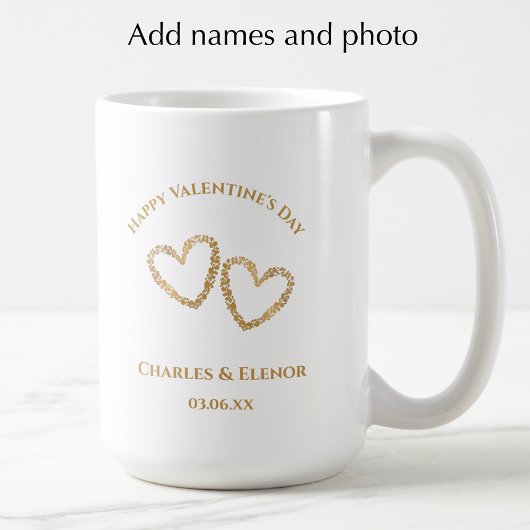 Personalized Photo Keepsake Valentines Day Gift コーヒーマグカップ