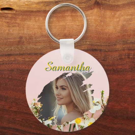 Personalized Photo Keychain | Custom Name Keychain キーホルダー (裏面)