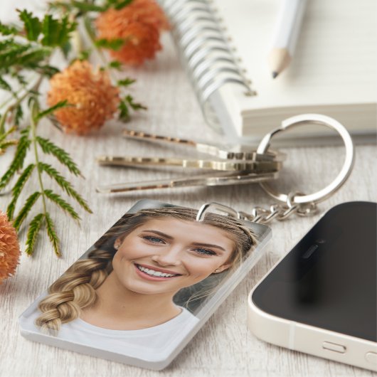 Personalized Photo Keychain for Bride キーホルダー (正面右)