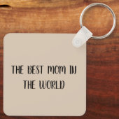 Personalized Photo Keychain for Mom キーホルダー (裏面)