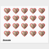 Personalized Photo Love Keepsake Sticker Label  ハートシール (シート)