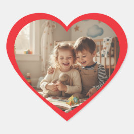 Personalized Photo Love Keepsake Sticker Label  ハートシール