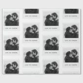 Personalized Photo – Love You Forever ラッピングペーパー (フラット)