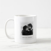 Personalized Photo – Love You Forever Custom  コーヒーマグカップ (左)