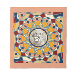 Personalized Photo Mandala Design Baby Shirt ノートパッド