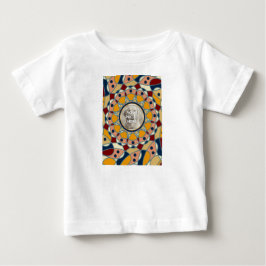 Personalized Photo Mandala Design Baby Shirt ベビーTシャツ