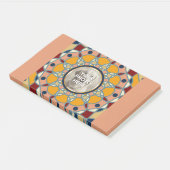 Personalized Photo Mandala Design Baby Shirt ポストイット (アングル)