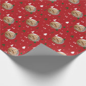 Personalized Photo Merry Christmas  ラッピングペーパー (角)