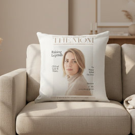 Personalized Photo Mom – Magazine Style クッション