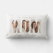 Personalized Photo MOM Mother’s Day ランバークッション (正面)