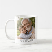 Personalized Photo Mug  – “Best Grandpa Ever” コーヒーマグカップ (左)