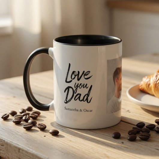 Personalized Photo Mug for Dad | Custom Kids Names マグカップ