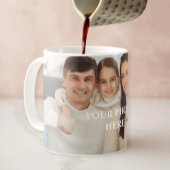 Personalized photo mug for dad, personalized photo コーヒーマグカップ
