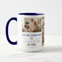 Personalized Photo Mug – Our First Father’s Day マグカップ