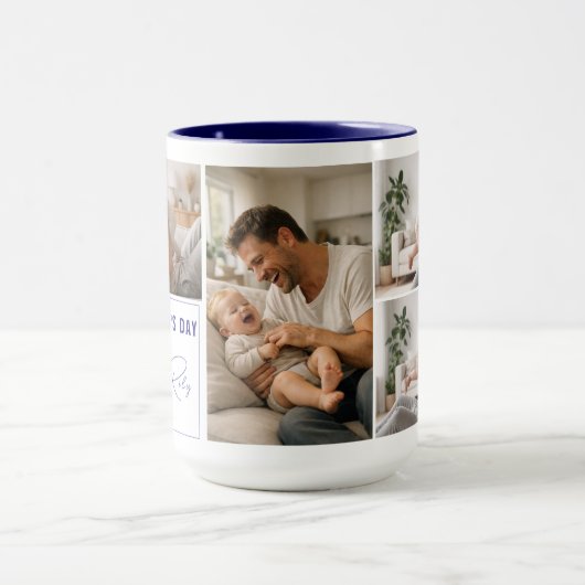 Personalized Photo Mug – Our First Father’s Day マグカップ (中央)