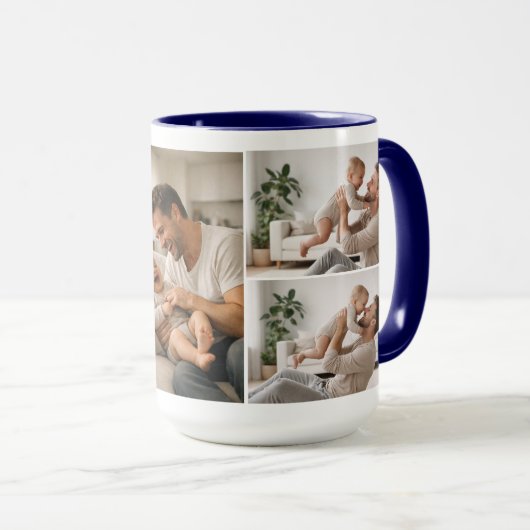 Personalized Photo Mug – Our First Father’s Day マグカップ (正面右)