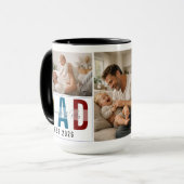 Personalized Photo Mug – Our First Father’s Day マグカップ (正面左)