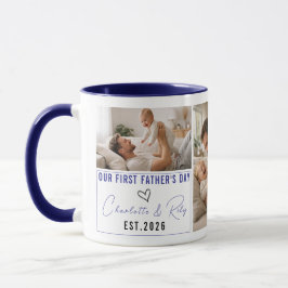 Personalized Photo Mug – Our First Father’s Day マグカップ