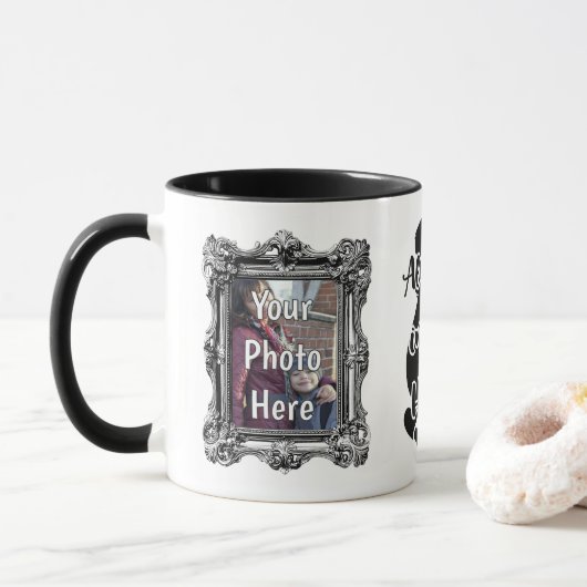 Personalized Photo Mug – Special Memories & Loved マグカップ (ドーナツ)