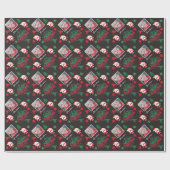 Personalized Photo Name Merry Christmas  ラッピングペーパー (フラット)